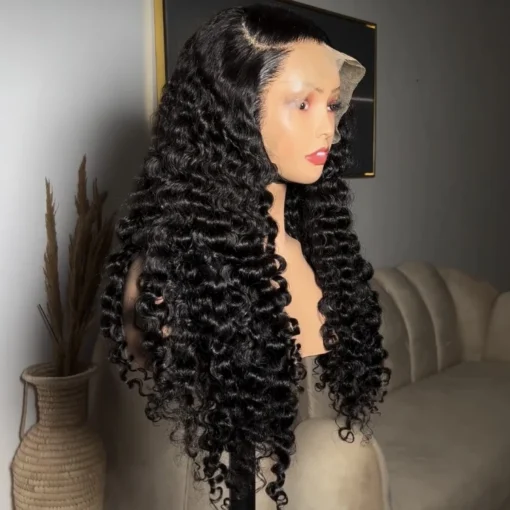 Raw Burmese Curly virgin Human Hair Lace Front wigs Brazilian hair extensions Glueless Hd Lace Wigs For Black Women - Image 2