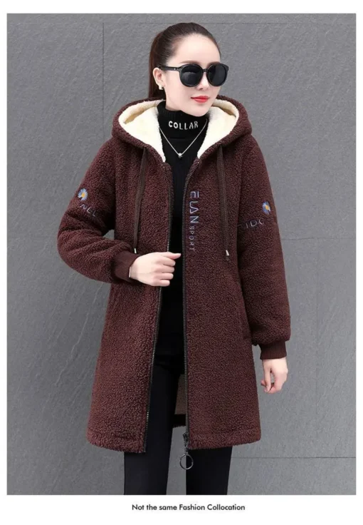 Long Coats For Women Warm Ladies Coats Winter Long Style Loose Long Coat - Image 3