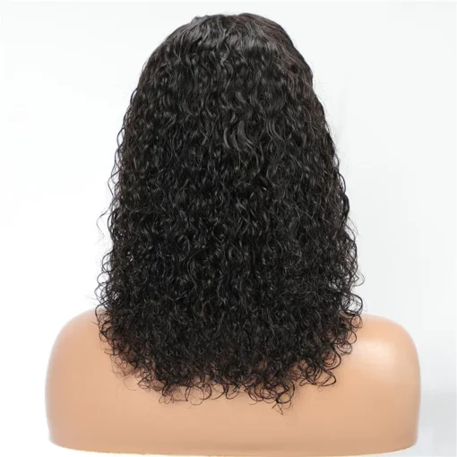 Ready To Ship 12 inch Brazilian Deep Curly 13*4 Lace Front Wigs Human Hair Bob Glueless Wigs With Baby Hair In Stock - Image 3