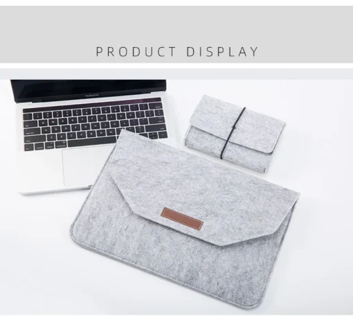 Wholesale envelop style woolen laptop sleeve case bag for Macbook 13 14 15 16 inches - Image 5