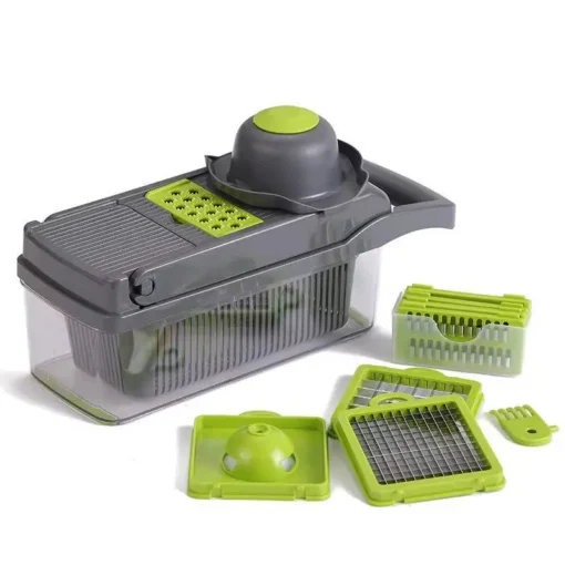 Hot Selling Kitchen Multifunctional manual Onion fruit vegetable cutter Potatoes Peeler 12 In 1 Vegetable veggie Chopper - Image 2