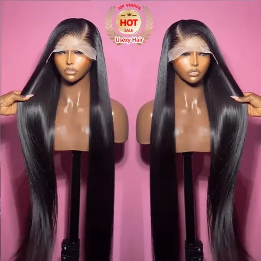 13x6 frontal Indian hair wigs Human Hair Lace Front transparent lace bone straight raw hair glueless full hd lace frontal wigs - Image 6