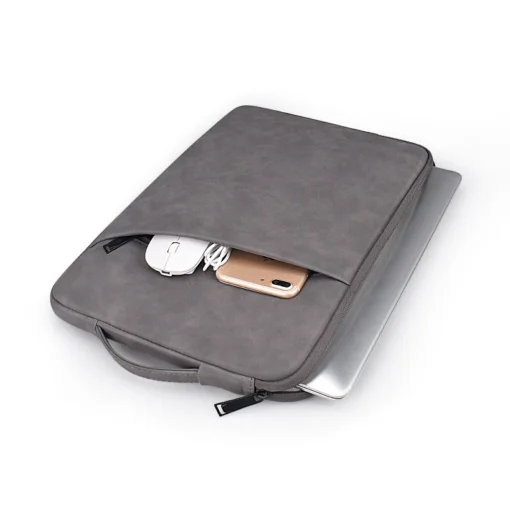 Slim waterproof PU leather laptop sleeve bag for Macbook Air Pro omputer Notebook cover case sleeve bag for men women - Image 5