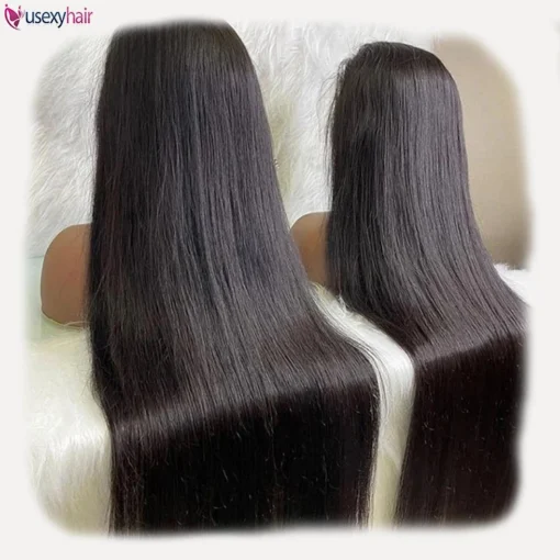 Silky Straight 13X6 Lace Front Wig Vendors 13X4 Lace Frontal Wig Virgin Human Hair Full Lace Human Hair Wig For Black Women - Image 6