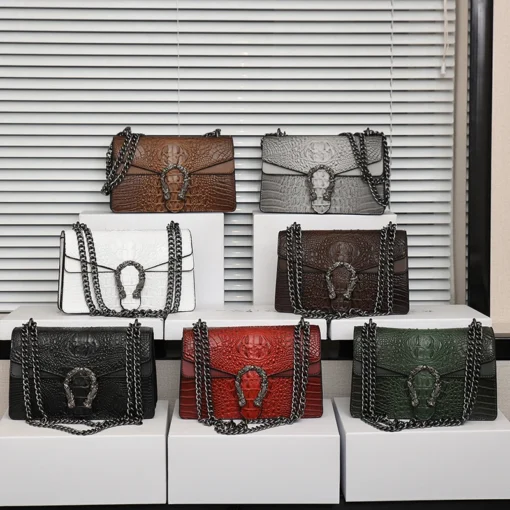 New Fashion Alligator Pattern Purses Bag Famous Brand  Ladies Shoulder Bags Women Luxury Crossbody Purse Handbags