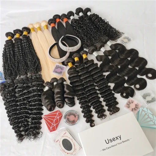 Wholesale 100% Mink Virgin Brazilian Hair Bundles,Raw Indian Virgin Cuticle Aligned Hair,Human Weave Bundle Virgin Hair Vendor - Image 4