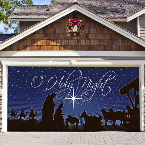 Christmas Background Hanging Cloth Garage Door Patch Holiday Party - Image 2