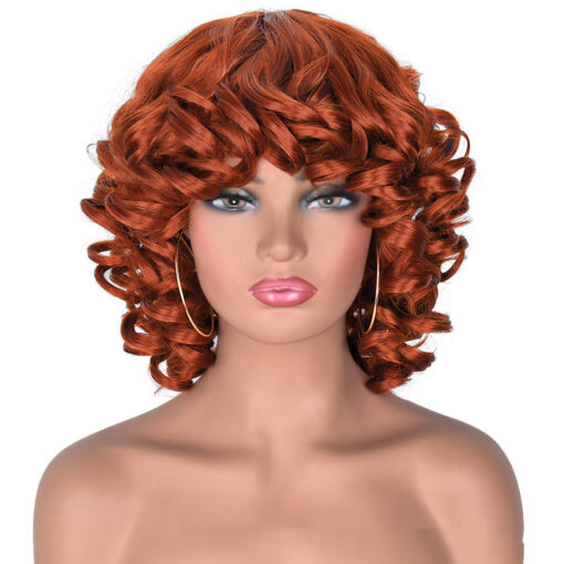 Women's Gradient Roman Volume Full Head Cover Wig - Image 5