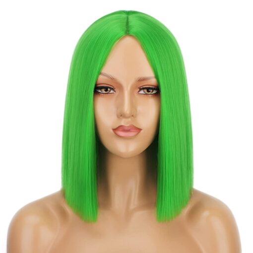 Women's Short Straight Hair Bangs Chemical Fiber Wig Head Cover - Image 9