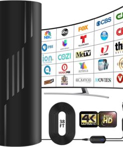 5000+ Miles Range TV Antenna,2026 Digital TV Antenna for Smart TV and Old TVs-360° Reception Indoor Outdoor HDTV Antenna for Local Channels with Strongest Amplifier-38ft Coax Cable-Support 8K 4K 1080p - Image 8