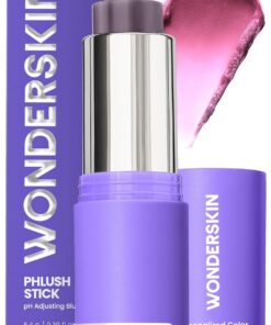 Wonderskin Cream Blush Stick pH-Activated - pHlush Stick, Blush for Cheeks pH-activated blush stick that color adapts to your skin for a natural-looking flush on cheeks and lips. - Image 4