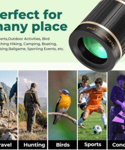 22x Phone Telephoto Lens for iPhone and Android HD Telephoto with Cell Phone Lens Attachments & Silicone Eyecup, Compact for Wildlife Birdwatching Concert Hiking Sport - Image 4