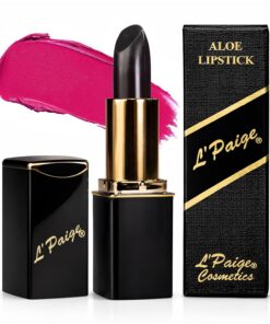 L'Paige pH Color-Changing Black Lipstick | Black to Wine Magenta Transformation | Aloe Vera Moisturizing Formula | Long-Lasting Lip Stain-Like Color | Shade LBK - Image 4